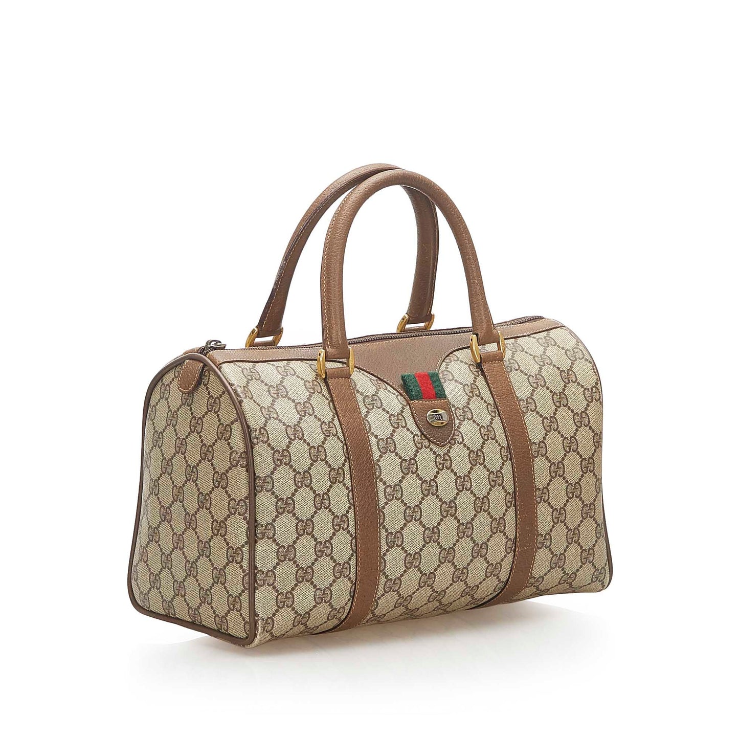 Gucci Leather Canvas Shoulder Bag