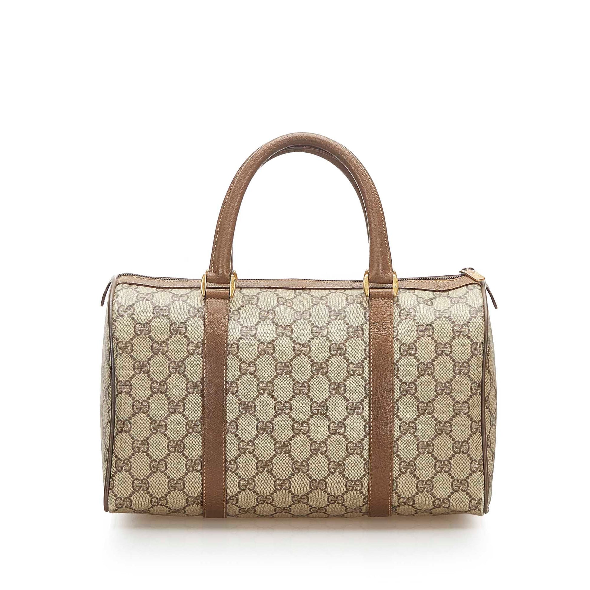 Gucci Leather Canvas Shoulder Bag