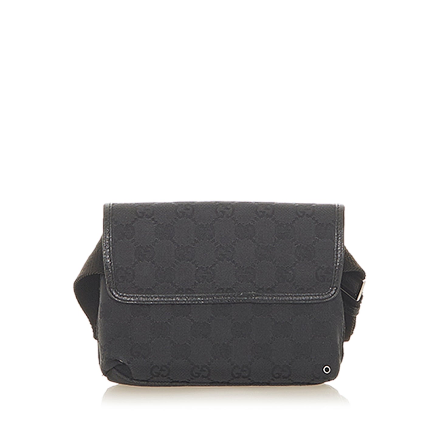 Gucci Leather Canvas Shoulder Bag