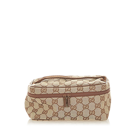 Gucci Canvas Top Handle Shoulder Bag
