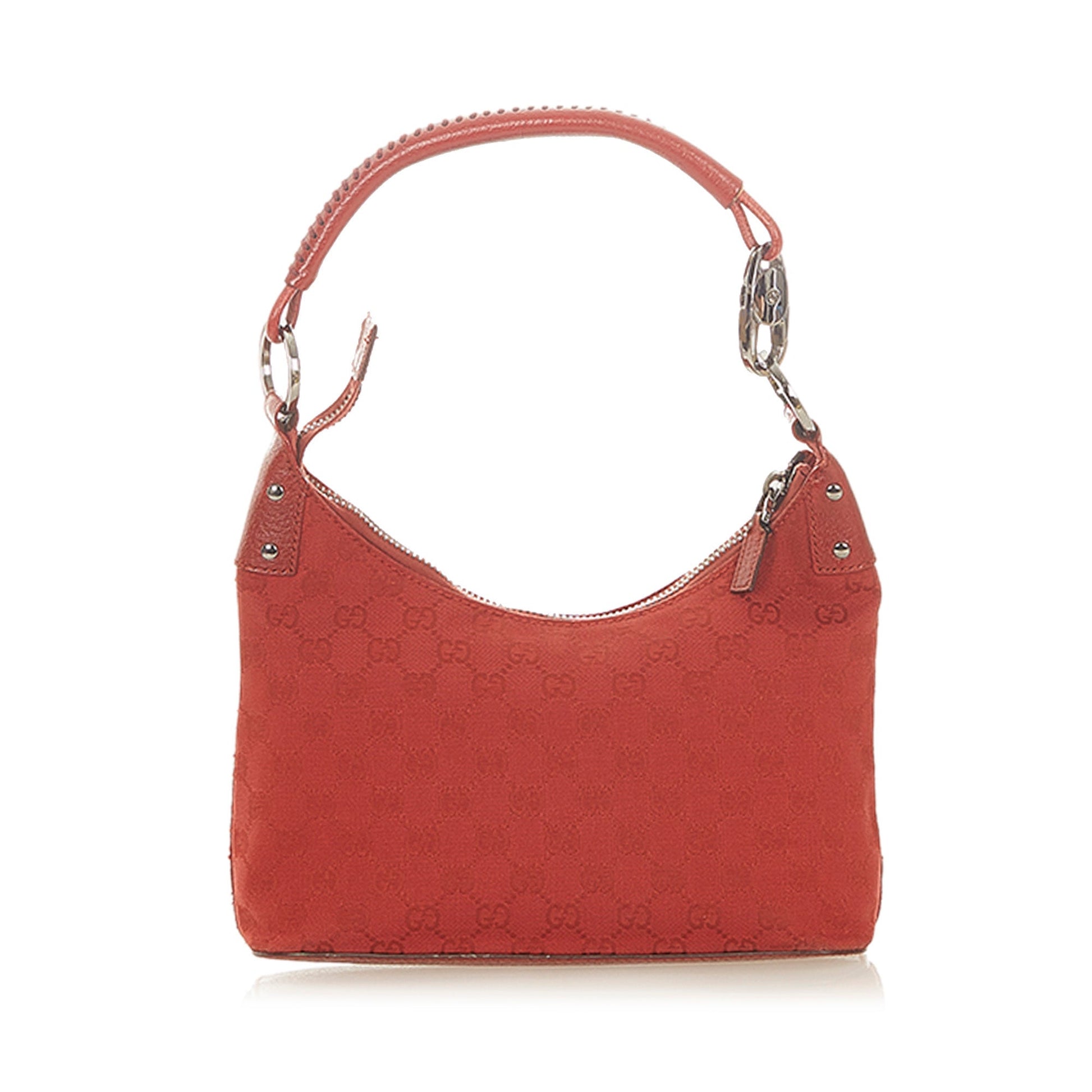 Gucci Leather Canvas Shoulder Bag