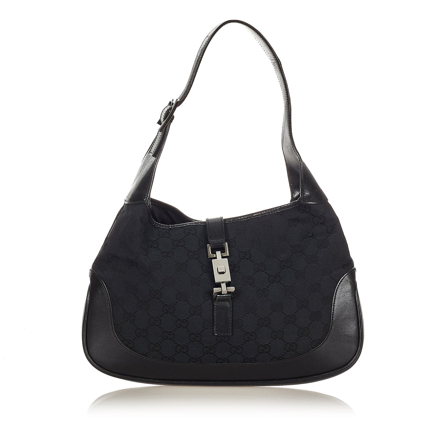 Gucci Leather Canvas Shoulder Bag