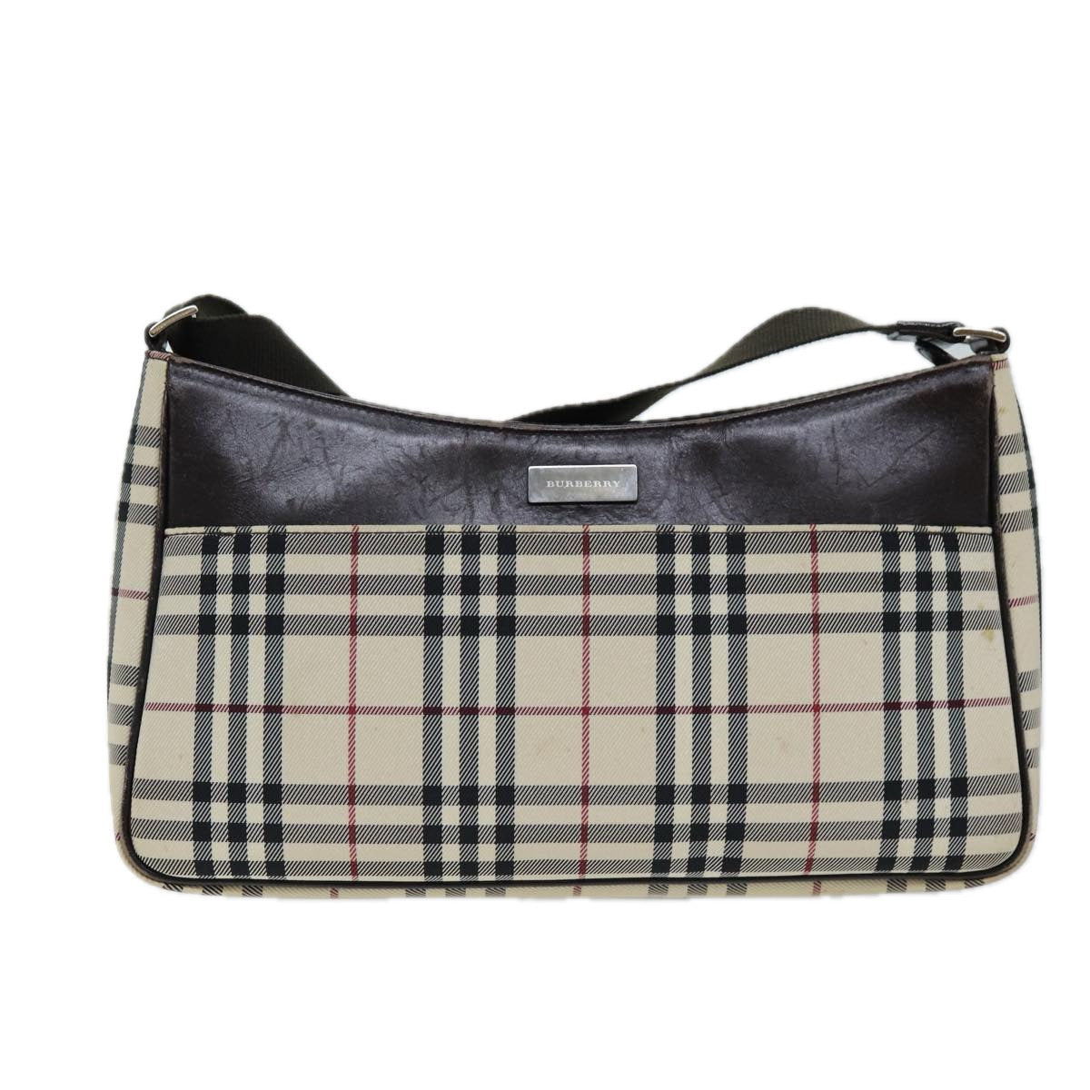 BURBERRY Ho Check Shoulder Bag