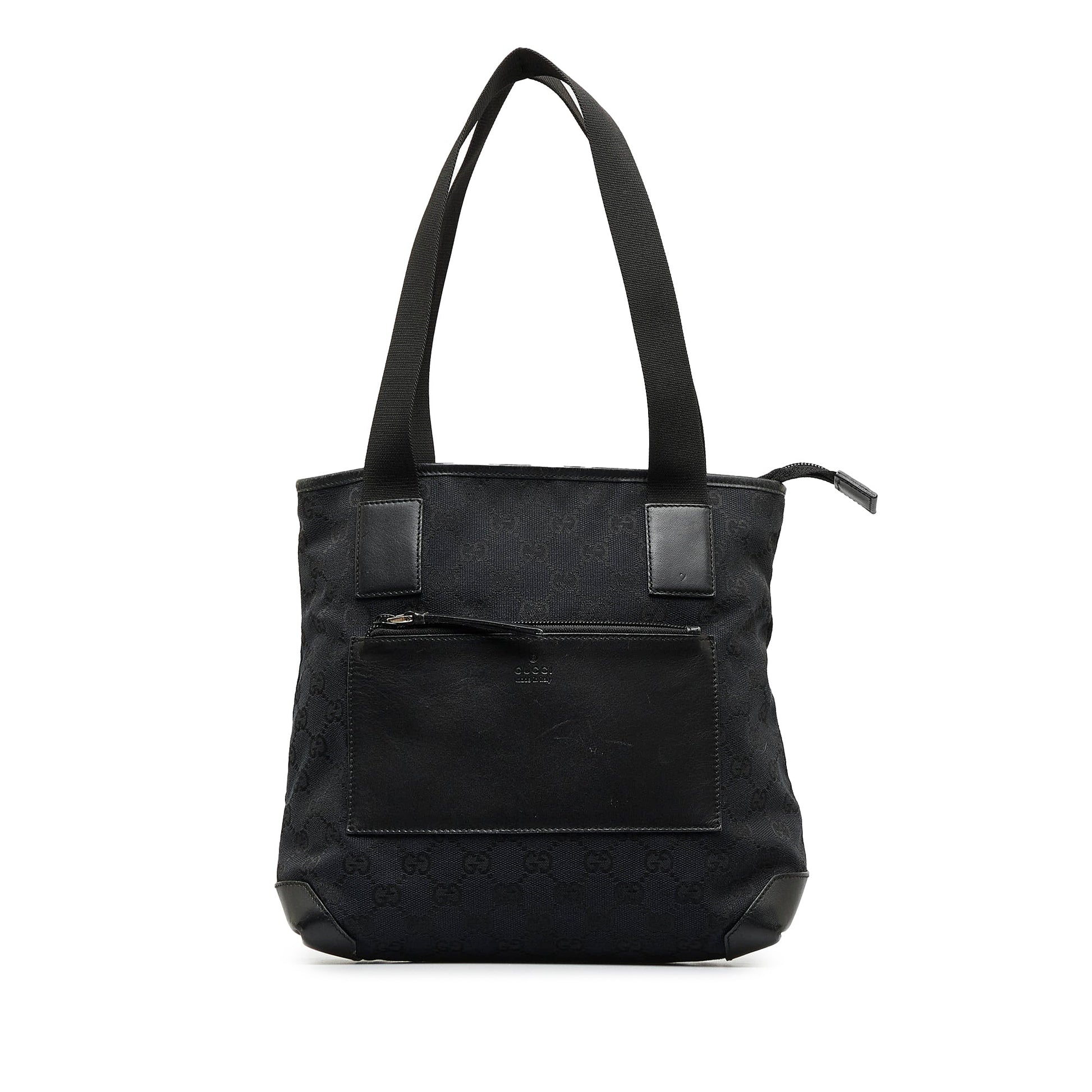 Gucci Black Canvas Tote Style 6