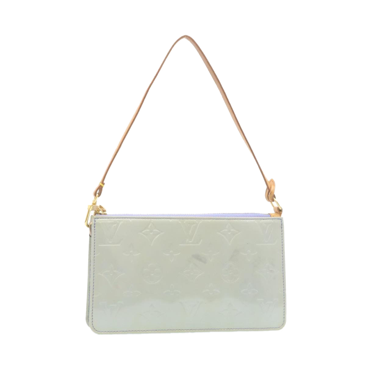 Louis Vuitton Light Blue Patent leather Lexington clutch bag