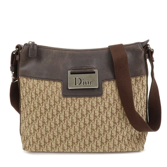 Christian Dior Street Chic Trotter Canvas Leather Shoulder Bag