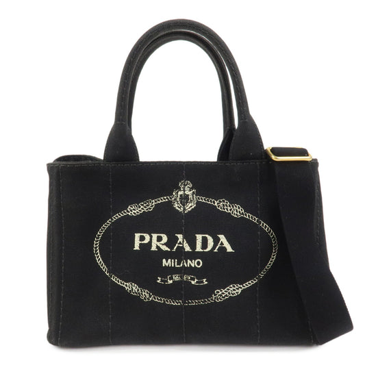 PRADA Canapa Mini Canvas 2Way Bag Hand Bag Shoulder Bag 1BG439