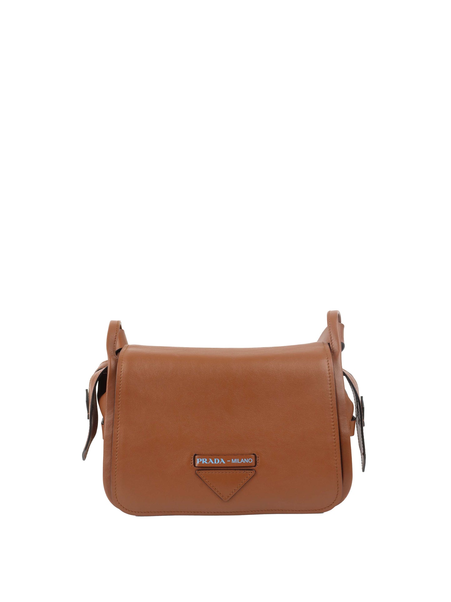 Prada Cognac Luxe Shoulder Bag.