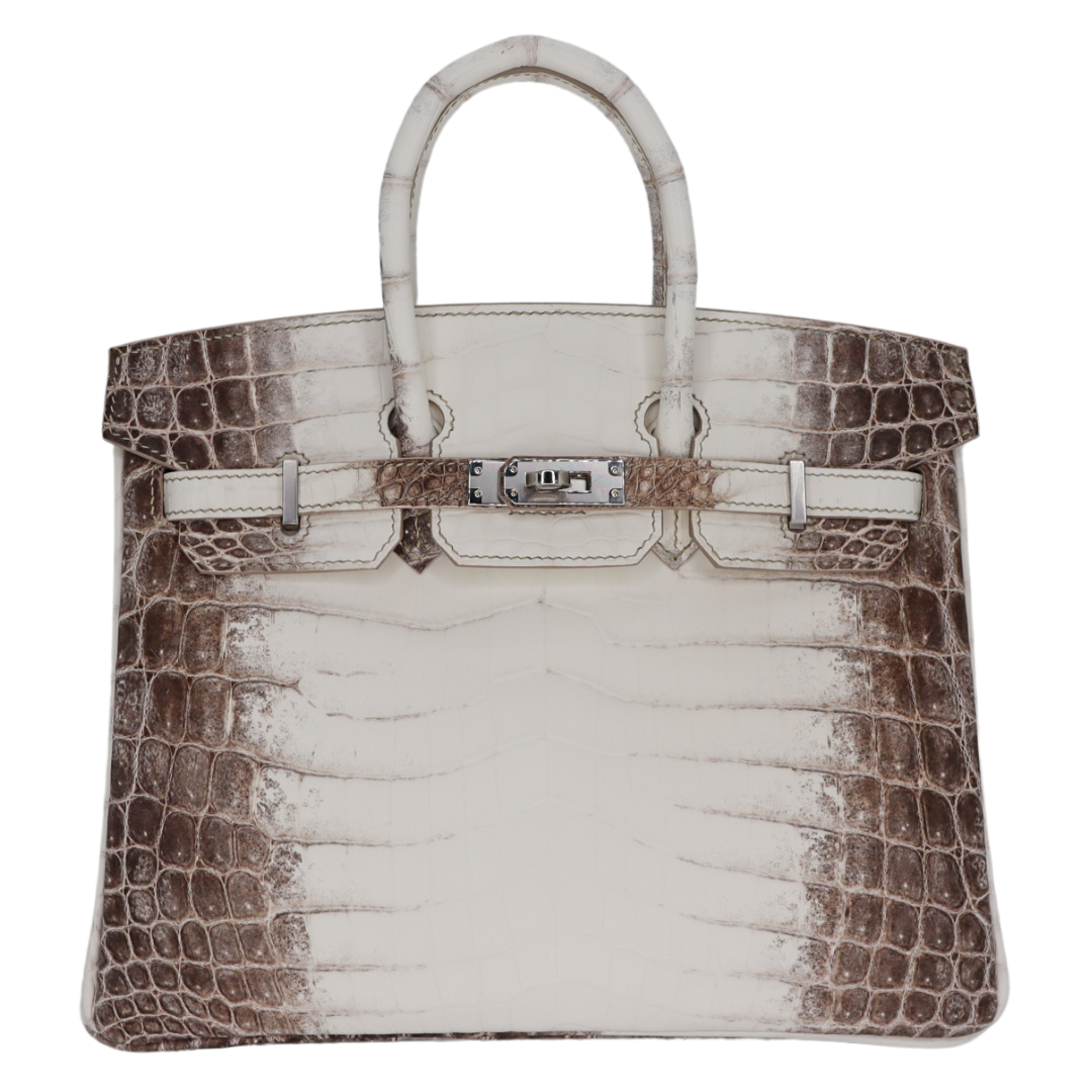 Hermes25cm Birkin Blanc Himalayan Palladium Hardware