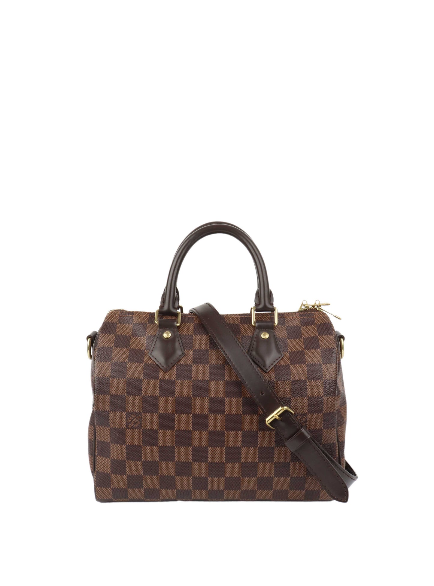 Louis Vuitton Damier Ebene Speedy 25 Bandouliere.