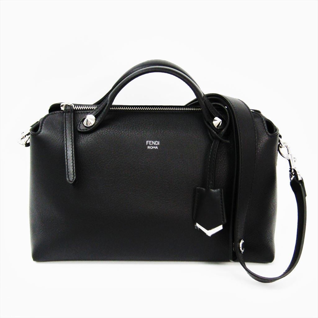 Fendi Black Calfskin Satchel By The Way Bag