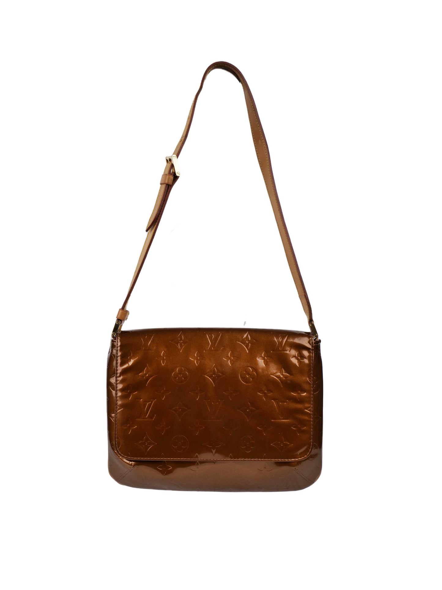 Louis Vuitton Bronze Vernis Patent Mtte Salsa Bag.