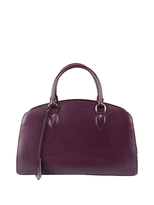Louis Vuitton Dark Purple Pont Neuf Epi Tote.