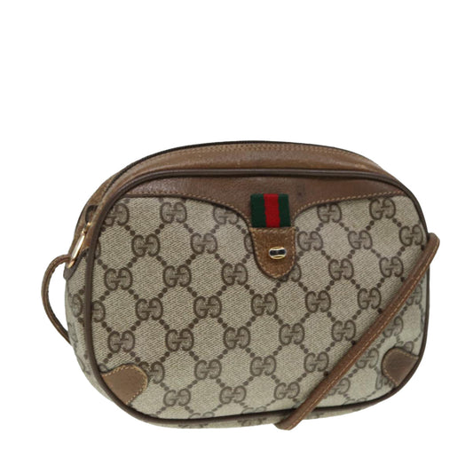 Gucci Leather Canvas Shoulder Bag