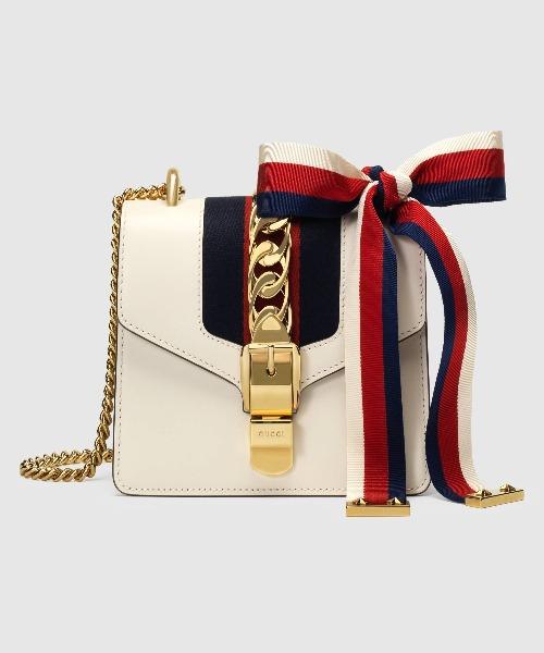 Gucci Monogram Nylon Chain Leather Crossbody
