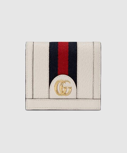 Gucci Ophidia Leather Case Wallet White
