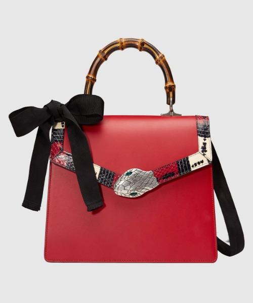 Gucci Monogram Leather Top Handle Crossbody