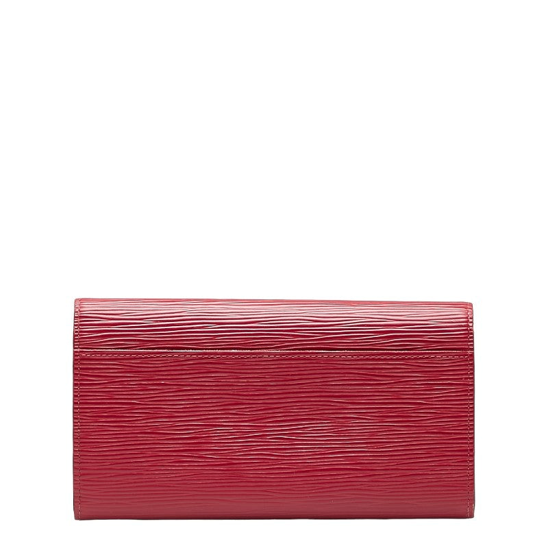 Louis Vuitton Epic Portfolio Sarah Long Wallet M60580 Fushai Pink Leather Louis Vuitton