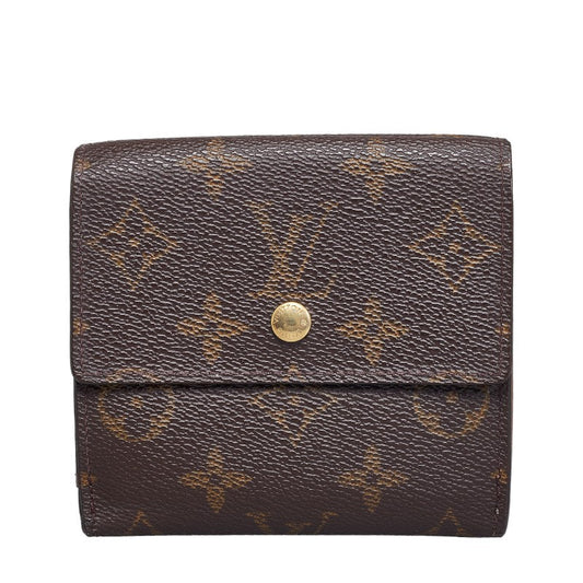 Louis Vuitton Monograms Portmoney Vie Cult Credy Three Folded Wallet M61652 Brown PVC Leather Louis Vuitton