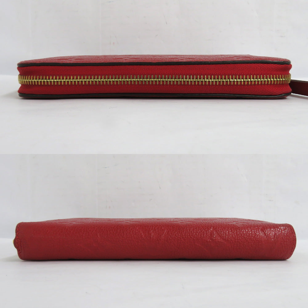 Louis Vuitton M63691 Monogram Amplant Scarlet Red Round Factor Head Wallet Leather