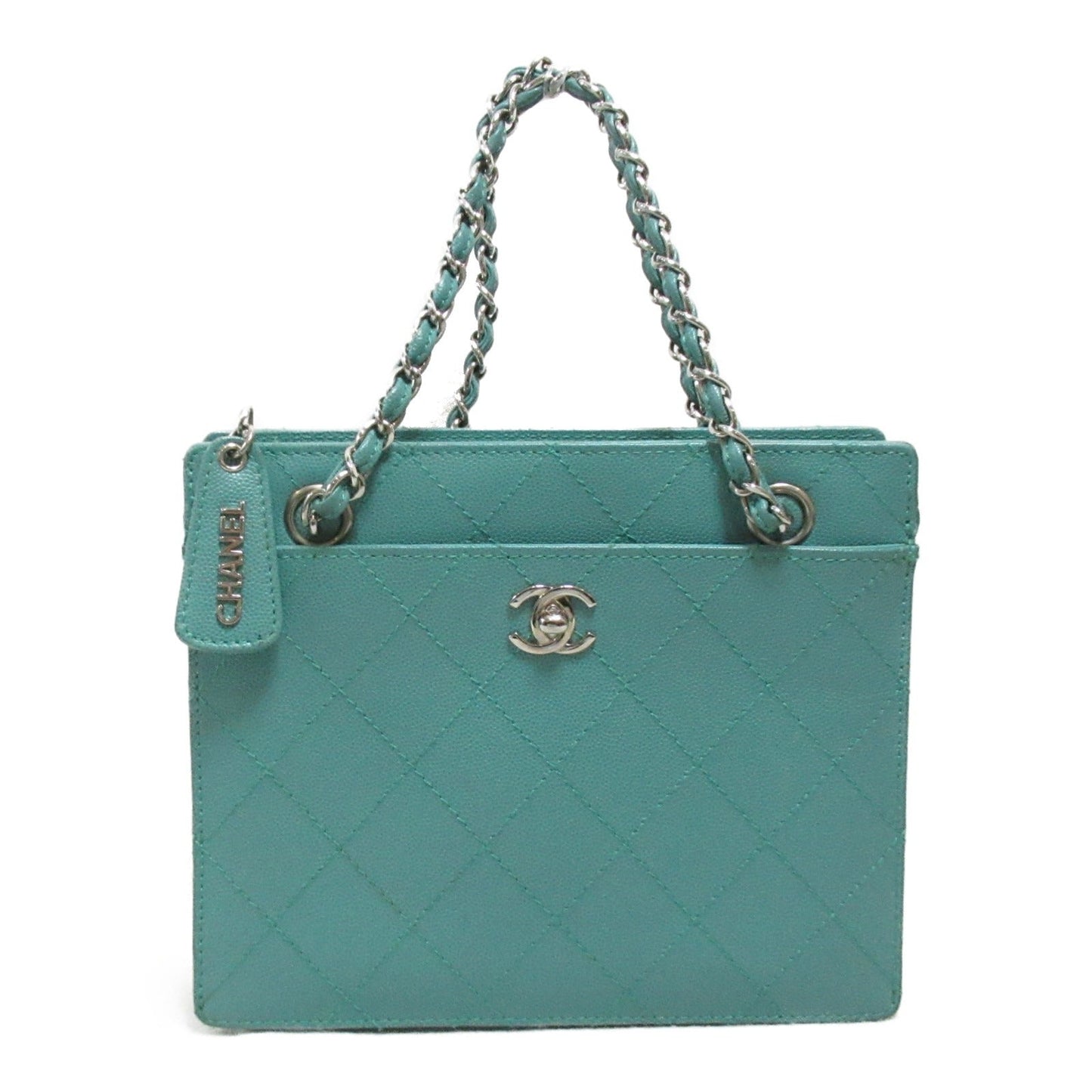 Chanel Chain Handbag Chain Handbag Chain Handbag Cabia S (Green ) Green Turquoise