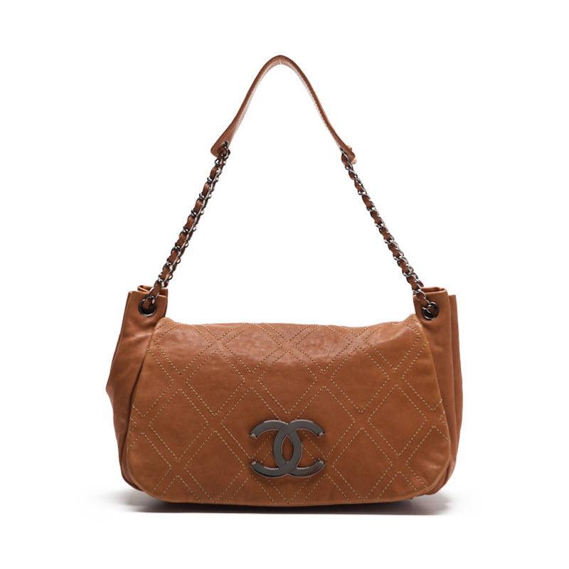 CHANEL CHANEL Wild Stitch Coco Chain Sder Car Friseur Beige (Silver ) Shoulder Bag Mini Shellder Bag Shellder Bag Hybrid Ship] Dutch Shell Online