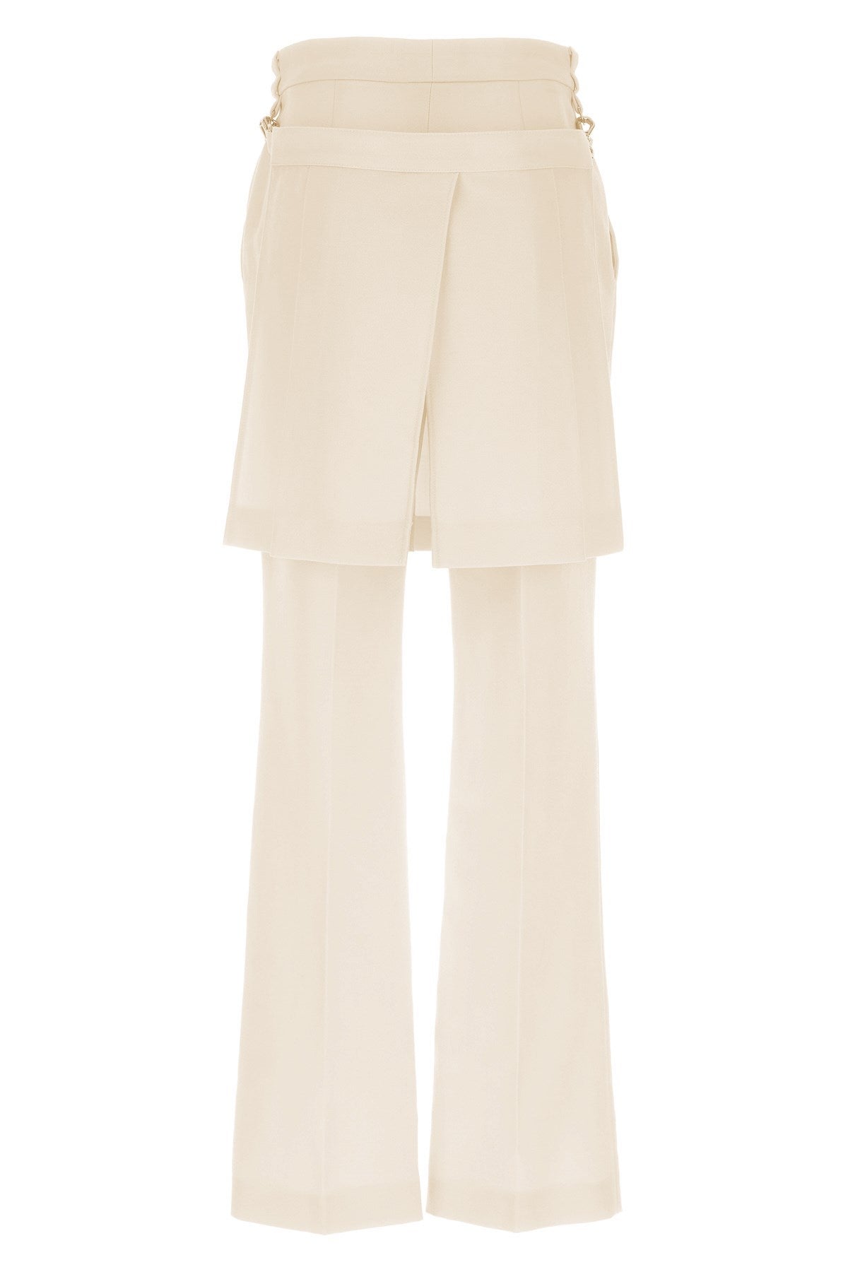 Fendi Women Grain De Poudre Pleated Panel Pants
