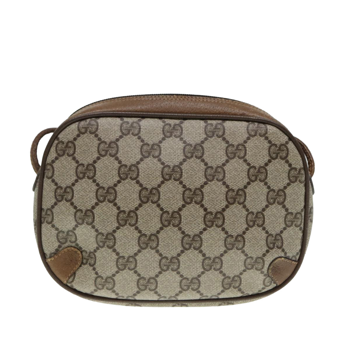Gucci Leather Canvas Shoulder Bag
