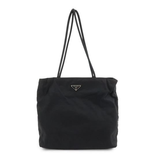 PRADA Triangle Logo Nylon Hand Bag Shoulder Bag Black H5692