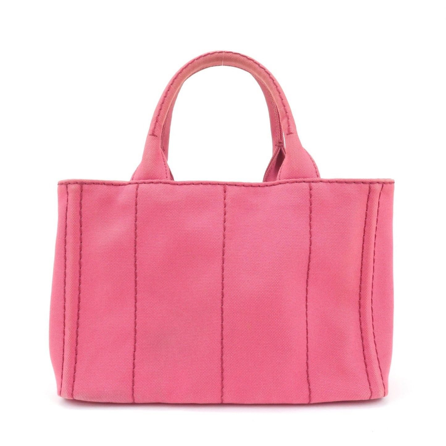 PRADA Canapa Mini Canvas 2Way Hand Bag Shoulder Bag Pink 1BG439