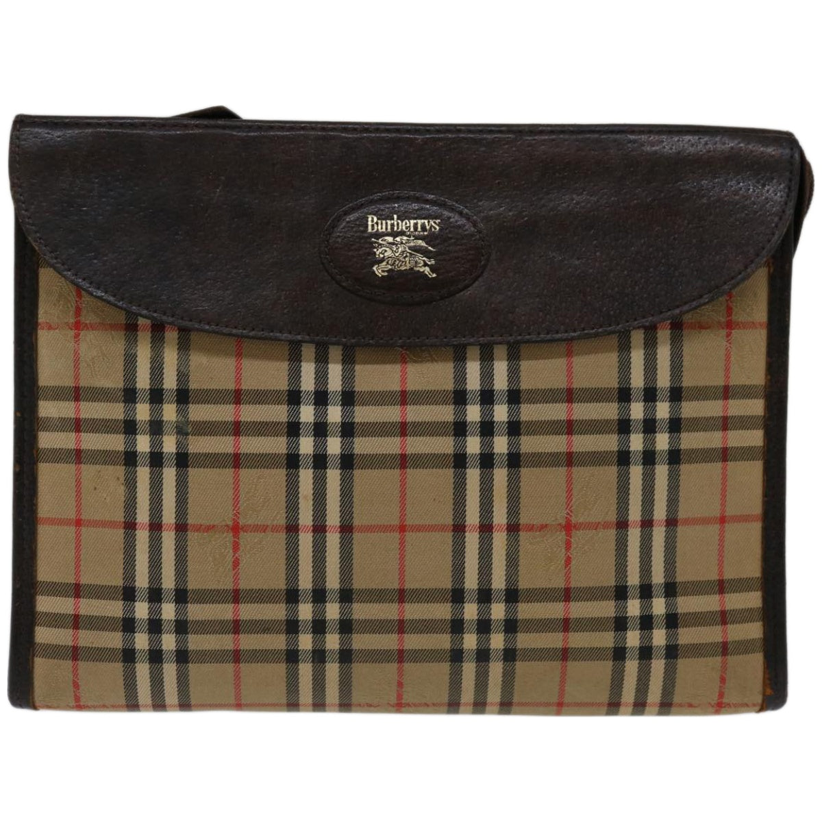 Burberry Haymarket Clutch Bag