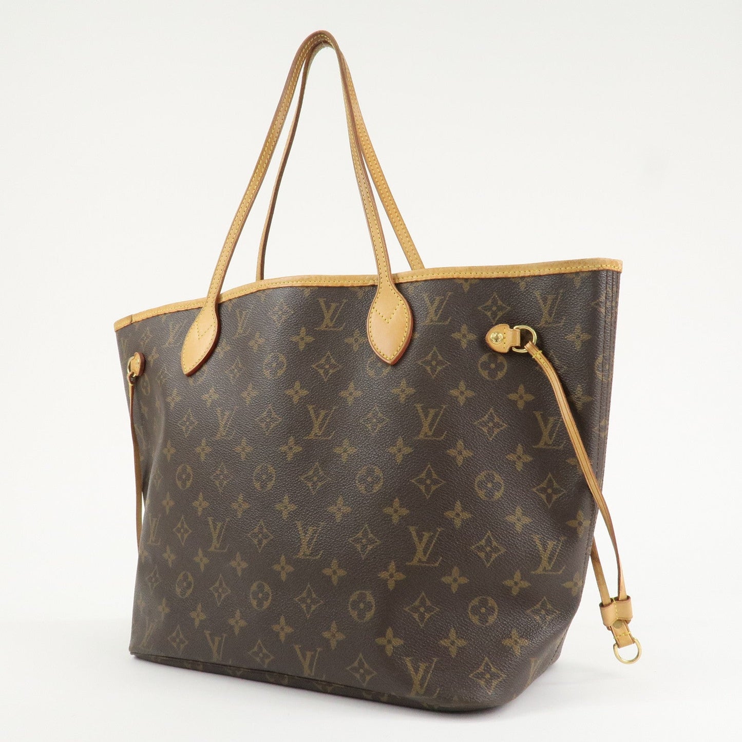 Louis Vuitton Monogram Neverfull MM Tote Bag Brown M40156