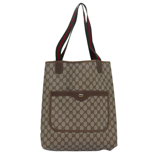 Gucci Leather Canvas Tote