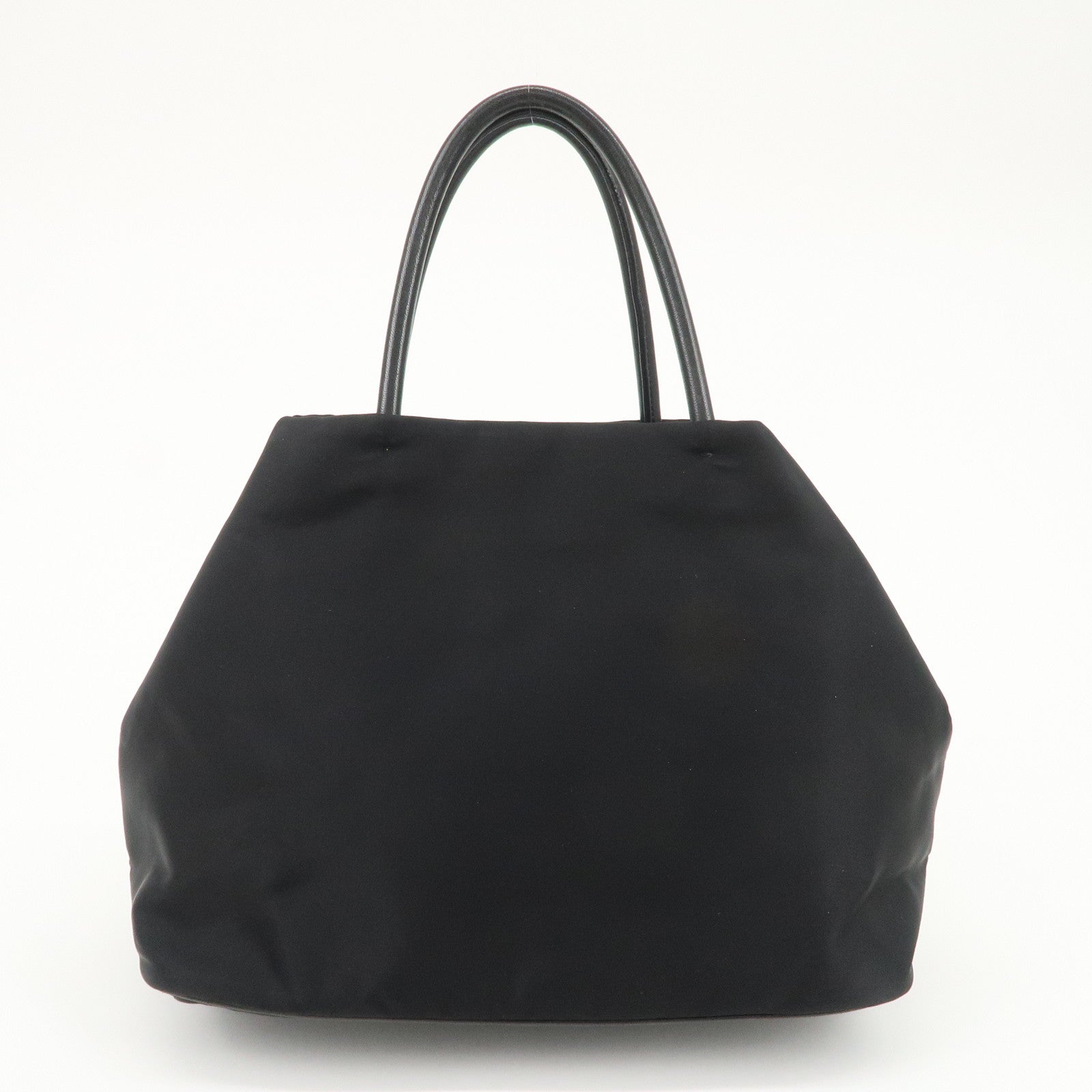PRADA Nappa Leather Nylon Jacquard Ribbon 2Way Bag Hand Bag 1BG068