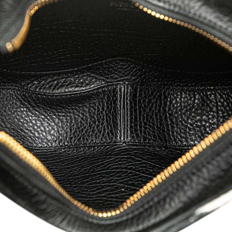 Burberry Knight Horse Canvas Leather Shoulder Bag