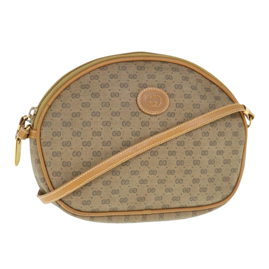 Gucci Leather Canvas Shoulder Bag