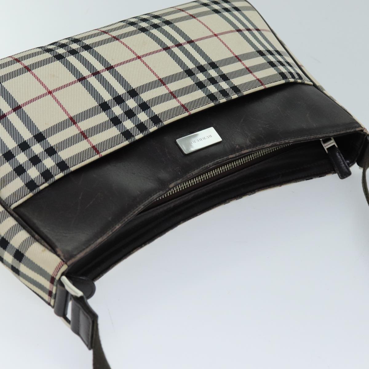 BURBERRY Ho Check Shoulder Bag