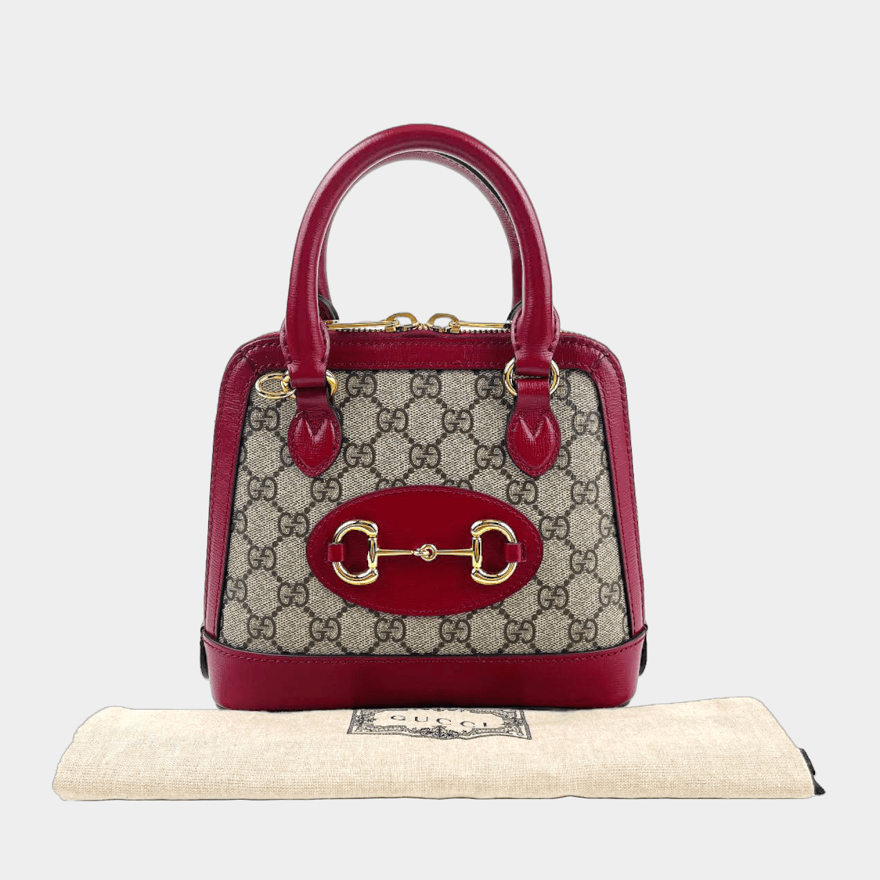 Gucci Leather Canvas Tote