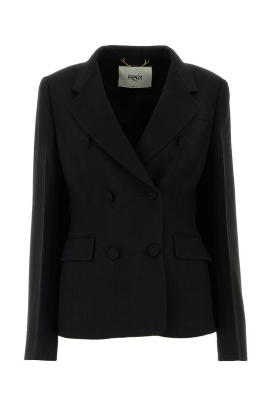 Fendi Woman Black Wool Blend Fendi X Stefano Pilati Blazer