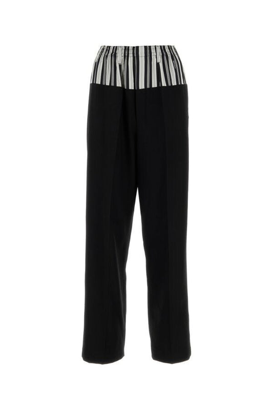 Fendi Woman Black Wool Blend Fendi X Stefano Pilati Pant