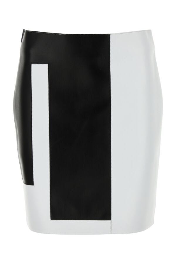 Fendi Woman Multicolor Leather Mini Skirt
