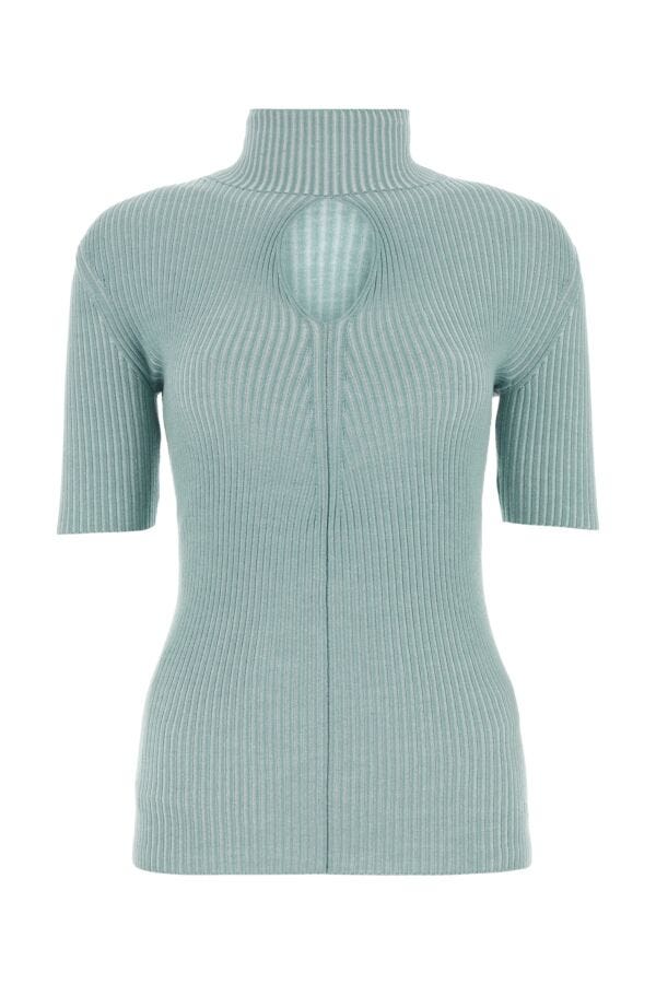 Fendi Woman Powder Blue Wool Top