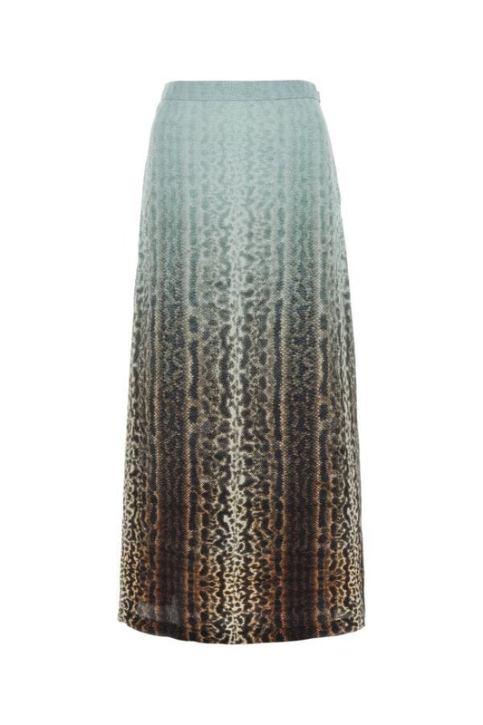 Fendi Woman Printed Silk Skirt