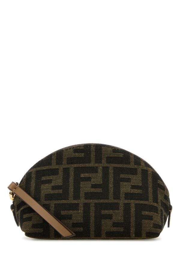 Fendi Woman Embroidered Jacquard Beauty Case