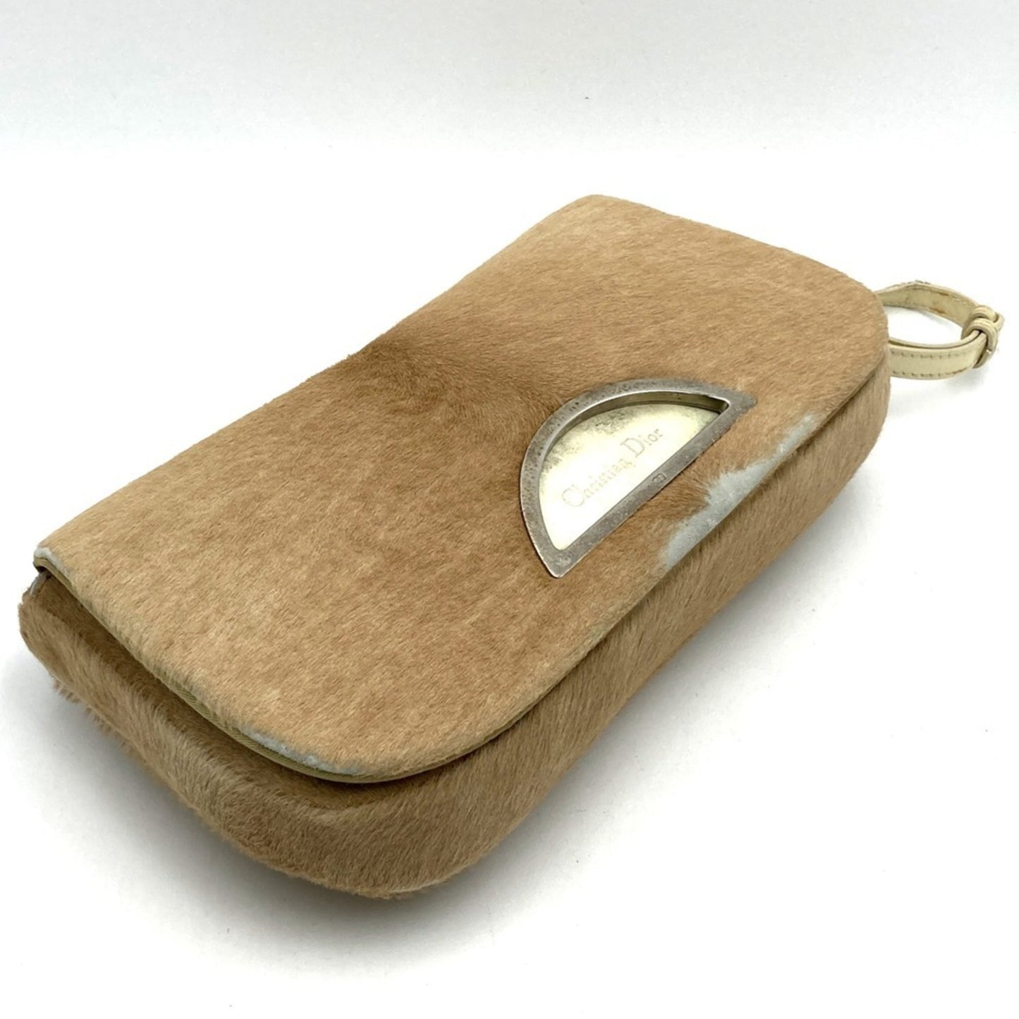 Christian Dior Beige Pvc Leather Handbag ()