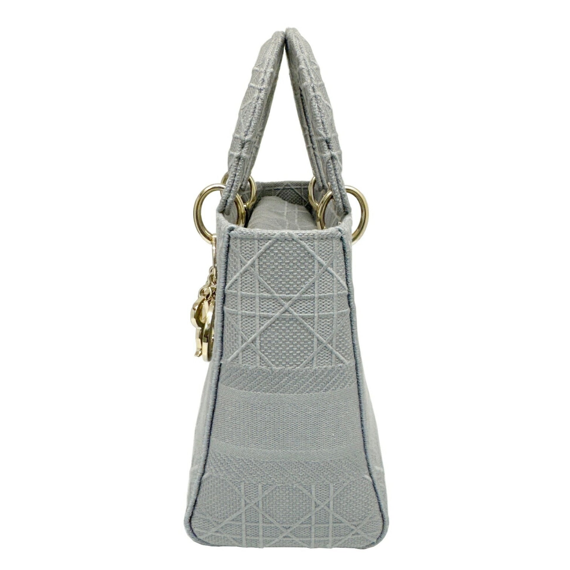 Christian Dior Gray Canvas Handbag Shoulder Bag ()