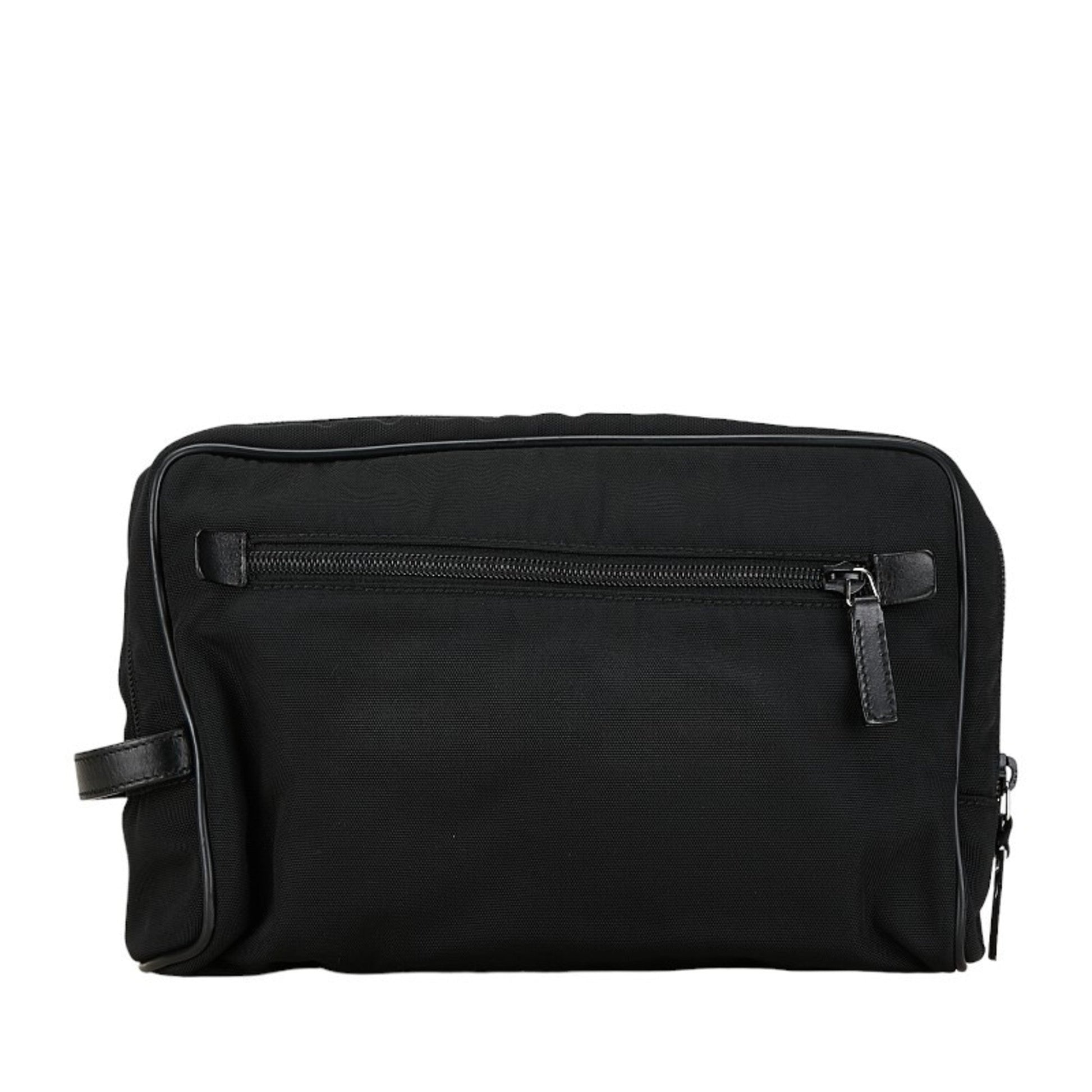 Gucci Nylon Leather Clutch