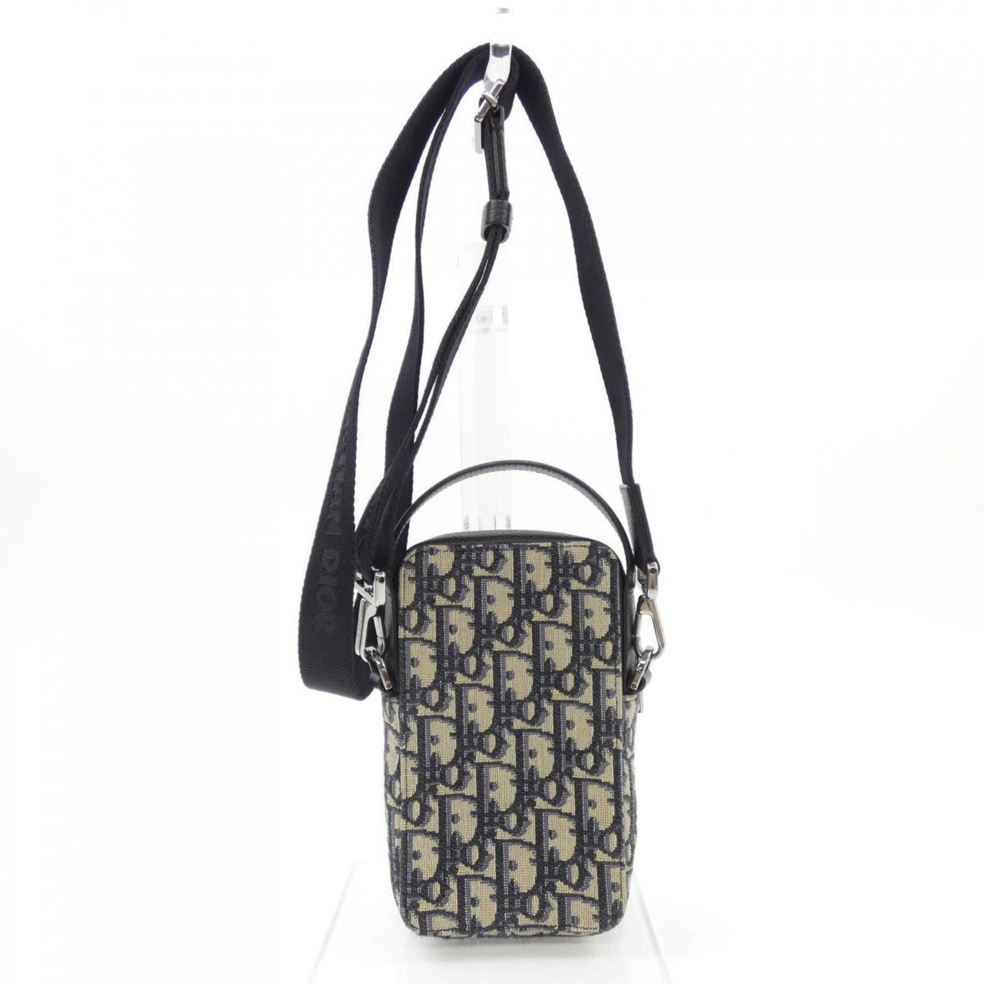 Christian Dior Beige Black Navy Handbag ()