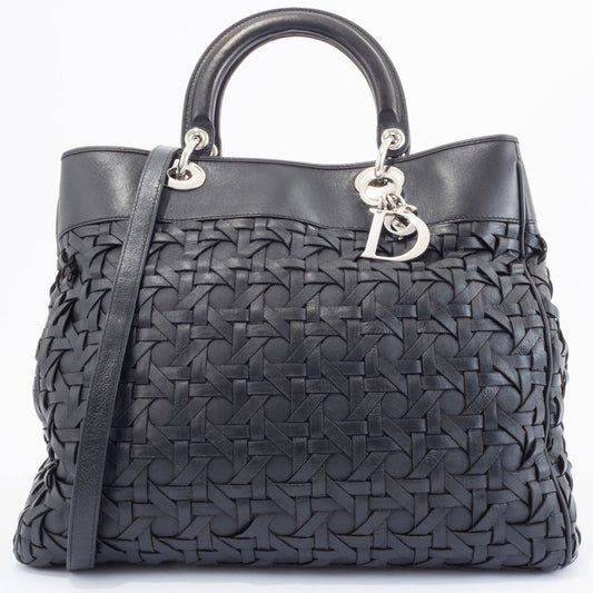 Christian Dior Black Leather Handbag ()