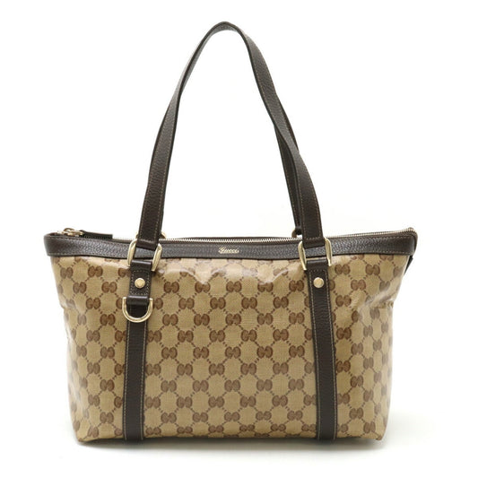 Gucci Leather Canvas Tote